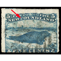 newfoundland stamp 40i harp seal 5 1876 U F 008