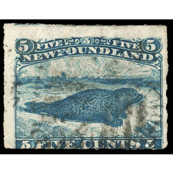 newfoundland stamp 40i harp seal 5 1876 U F 008