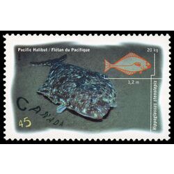 canada stamp 1642 pacific halibut 45 1997
