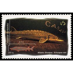 canada stamp 1643 atlantic sturgeon 45 1997
