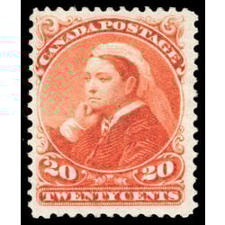 canada stamp 46 queen victoria 20 1893 M F VFOG 065