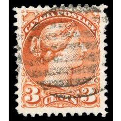 canada stamp 37b queen victoria 3 1870 U VF 011