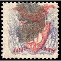 us stamp postage issues 121 shield flags 30 1869 U 002