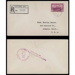 canada stamp 273 train ferry pei 1 1946 FDC 042