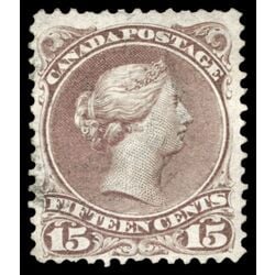 canada stamp 29 queen victoria 15 1868 U F 032