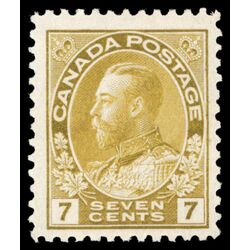 canada stamp 113b king george v 7 1912 M F VF 007