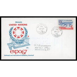 canada stamp 469 katimavik canadian pavillion 5 1967 FDC PC 027