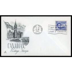canada stamp 412 sir martin frobisher 5 1963 FDC PC 022
