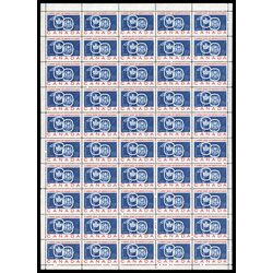 canada stamp 387 seaway and national emblems 5 1959 M PANE BL 057