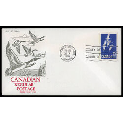 canada stamp 415 canada goose 15 1963 FDC PC 029