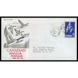 canada stamp 415 canada goose 15 1963 FDC PC 033