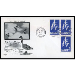 canada stamp 415 canada goose 15 1963 FDC PC 036