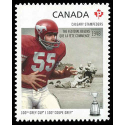 canada stamp 2571 calgary stampeders wayne harris 1938 the festival begins 2012