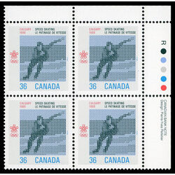 canada stamp 1130 speed skating 36 1987 PB UR
