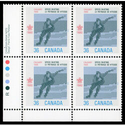 canada stamp 1130 speed skating 36 1987 PB LL