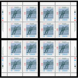 canada stamp 1130 speed skating 36 1987 PB SET