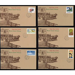 nice collection of 6 fdc rare cachets black creek village