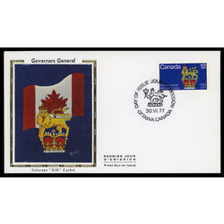 canada stamp 735 governor general s standard 12 1977 FDC PC 003