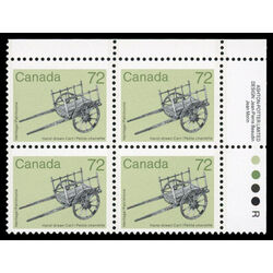 canada stamp 1083 hand drawn cart 72 1987 PB UR