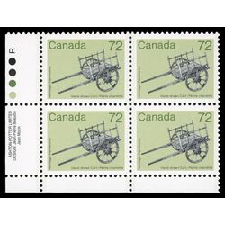 canada stamp 1083 hand drawn cart 72 1987 PB LL