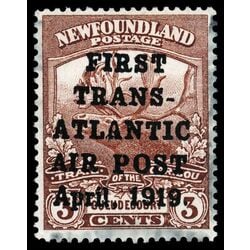 newfoundland stamp c1 caribou 3 1919 U F 002
