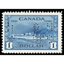 canada stamp o official o9 262 destroyer 1 00 1942 M VF 004