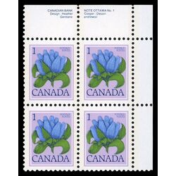 canada stamp 705i bottle gentian 1 1977 PB UR %231