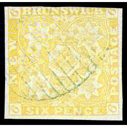 new brunswick stamp 2 pence issue 6d 1851 U F 009