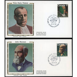 canada stamp 894 5 fdc canadian botanists 1981