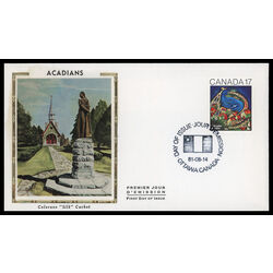 canada stamp 898 l acadie 17 1981 FDC PC 002