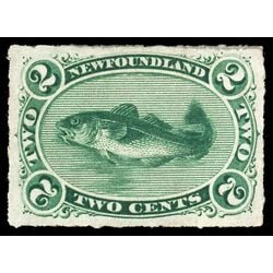 newfoundland stamp 38 codfish 2 1879 M VF 029