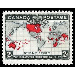 canada stamp 85i imperial penny postage christmas 2 1898 M VFNH 021
