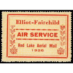 canada stamp cl air mail semi official cl8c elliot fairchild air service 25 1926 M 002