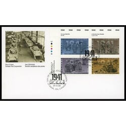 canada stamp 1348a second world war 1941 1991 FDC UL