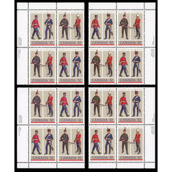 canada stamp 1008a army regiments 1983 PB SET