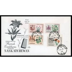 canada stamp 417 29a fdc provincial flowers and coats of arms 1964 FDC COMBO 007