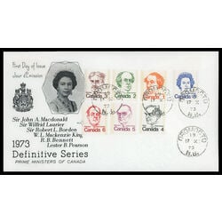 canada stamp 586 93 fdc caricature definitives 1973 FDC COMBO 017