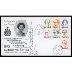 canada stamp 586 93 fdc caricature definitives 1973 FDC COMBO 019