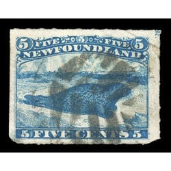 newfoundland stamp 40i harp seal 5 1876 U F 009