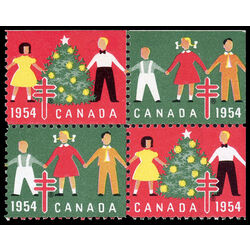 canada stamp christmas seals cs53 christmas seals 1954 M VFNH