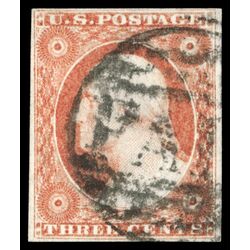 us stamp postage issues 10 washington 3 1851 U VF 003