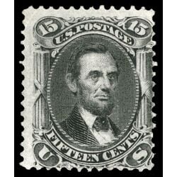 us stamp postage issues 98 lincoln 15 1867 M NG 001