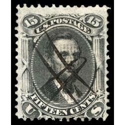 us stamp postage issues 98 lincoln 15 1867 U 002
