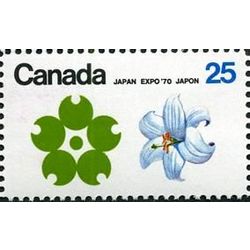 canada stamp 510p white garden lily quebec 25 1970
