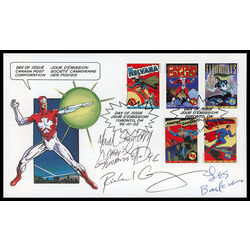 canada stamp 1583a comic book superheroes 1995 FDC PC 001