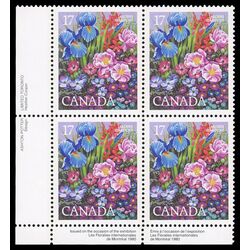 canada stamp 855 flower garden 17 1980 PB LL