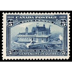 canada stamp 99 champlain s habitation 5 1908 M F 084