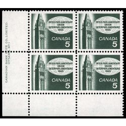 canada stamp 441 peace tower 5 1965 PB LL %231