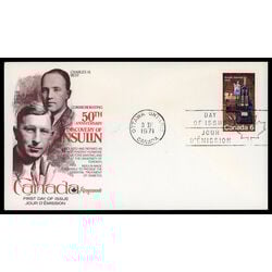 canada stamp 533 discovery of insulin 6 1971 FDC PC 013