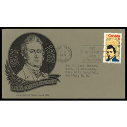 canada stamp 539 l j papineau 6 1971 FDC PC 013